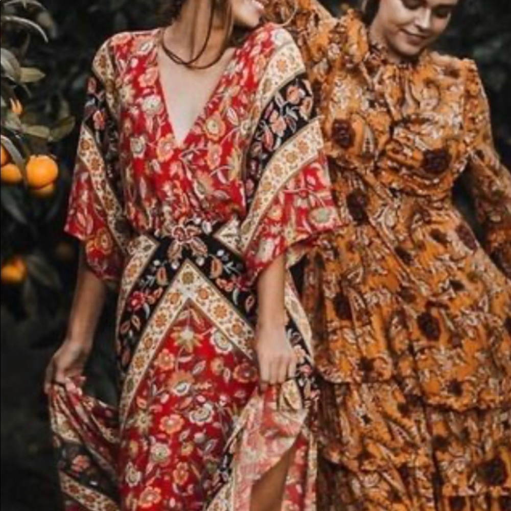 SPELL Lolita Cutout Maxi Dress in Campfire XS - Picture 6 of 14